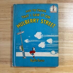 And to Think That I Saw It on Mulberry Street Beginner Books Dr Seuss Vtg 1937